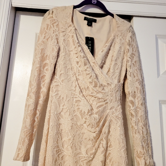 NEW LAUREN RALPH LAUREN SIZE 2  Cream color BEAUTIFUL - Picture 7 of 7